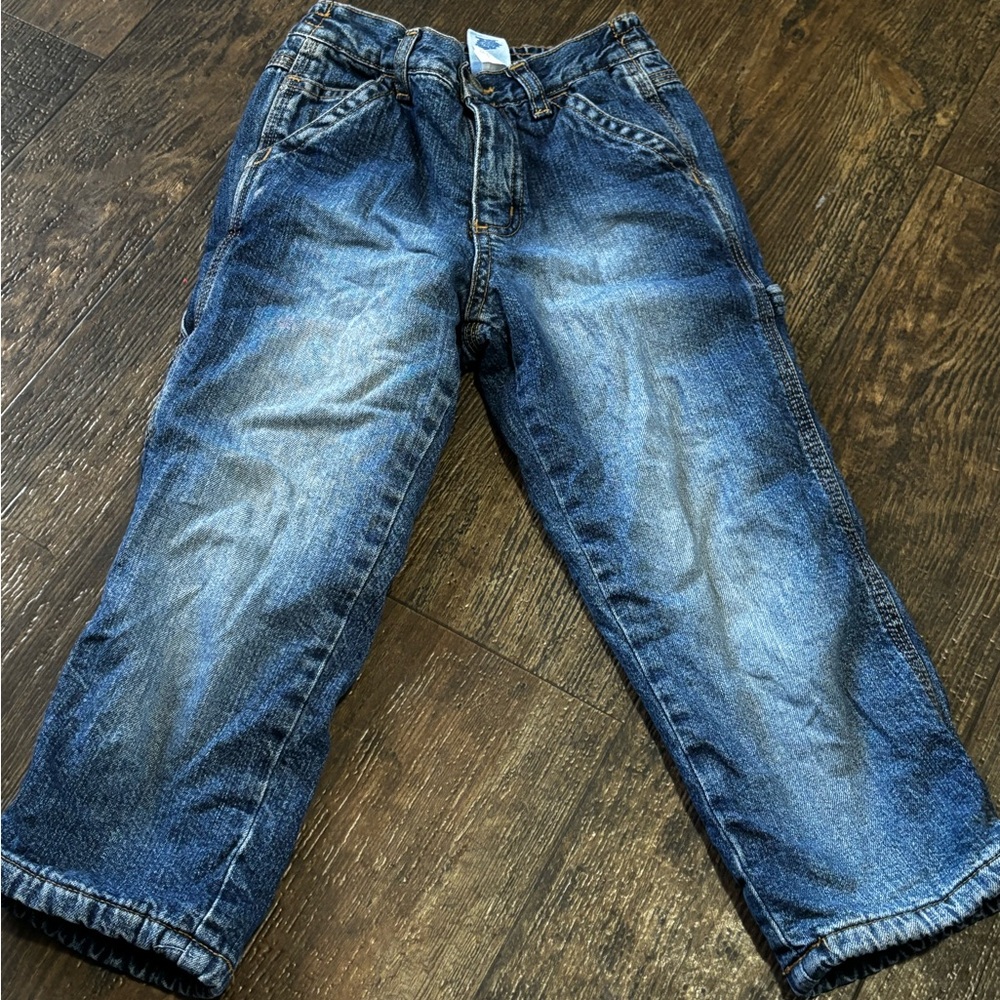 Old Navy Blue Denim with Yellow Stitching
